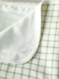 Load image into Gallery viewer, Muslin Blanket - Sage Windowpane / White