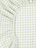 Load image into Gallery viewer, Muslin - Crib Sheet - Sage Windowpane
