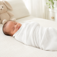 Load image into Gallery viewer, Organic Egyptian Cotton Receiving Blanket – White