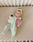 Load image into Gallery viewer, Baby Buddy Lovey - Brown Skin Pink Stripe