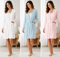 Load image into Gallery viewer, Woman's Robe - Drop Needle - White