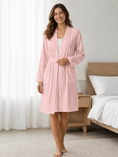 Load image into Gallery viewer, Woman's Robe - Drop Needle - Heavenly Pink