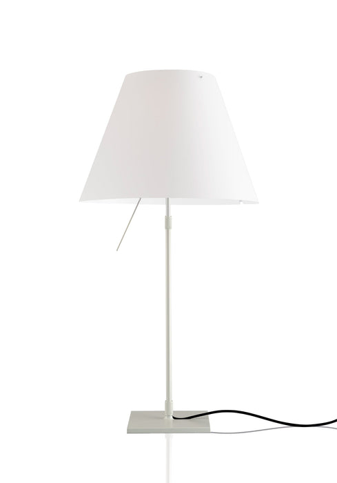 Costanza Tavolo Stelo Telescopico con Perno-Dimmer-Bianco Nebbia