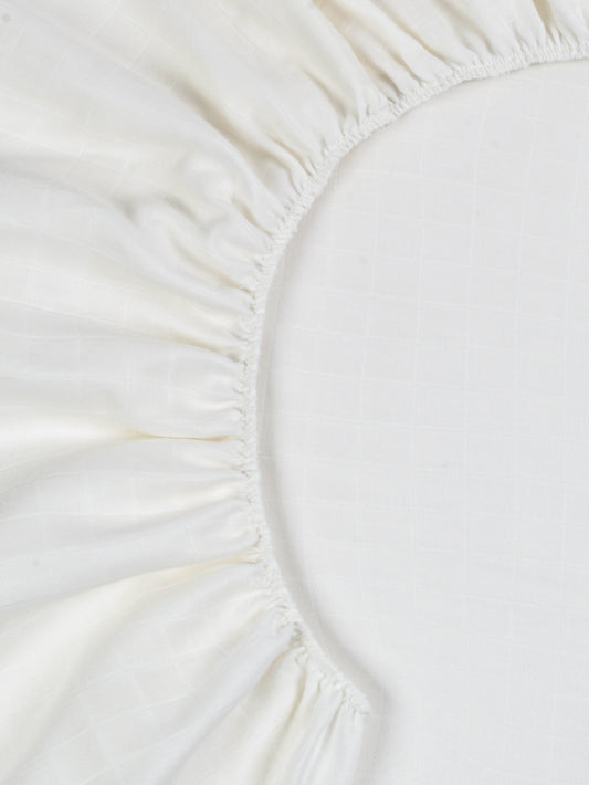 Muslin - Crib Sheet - White