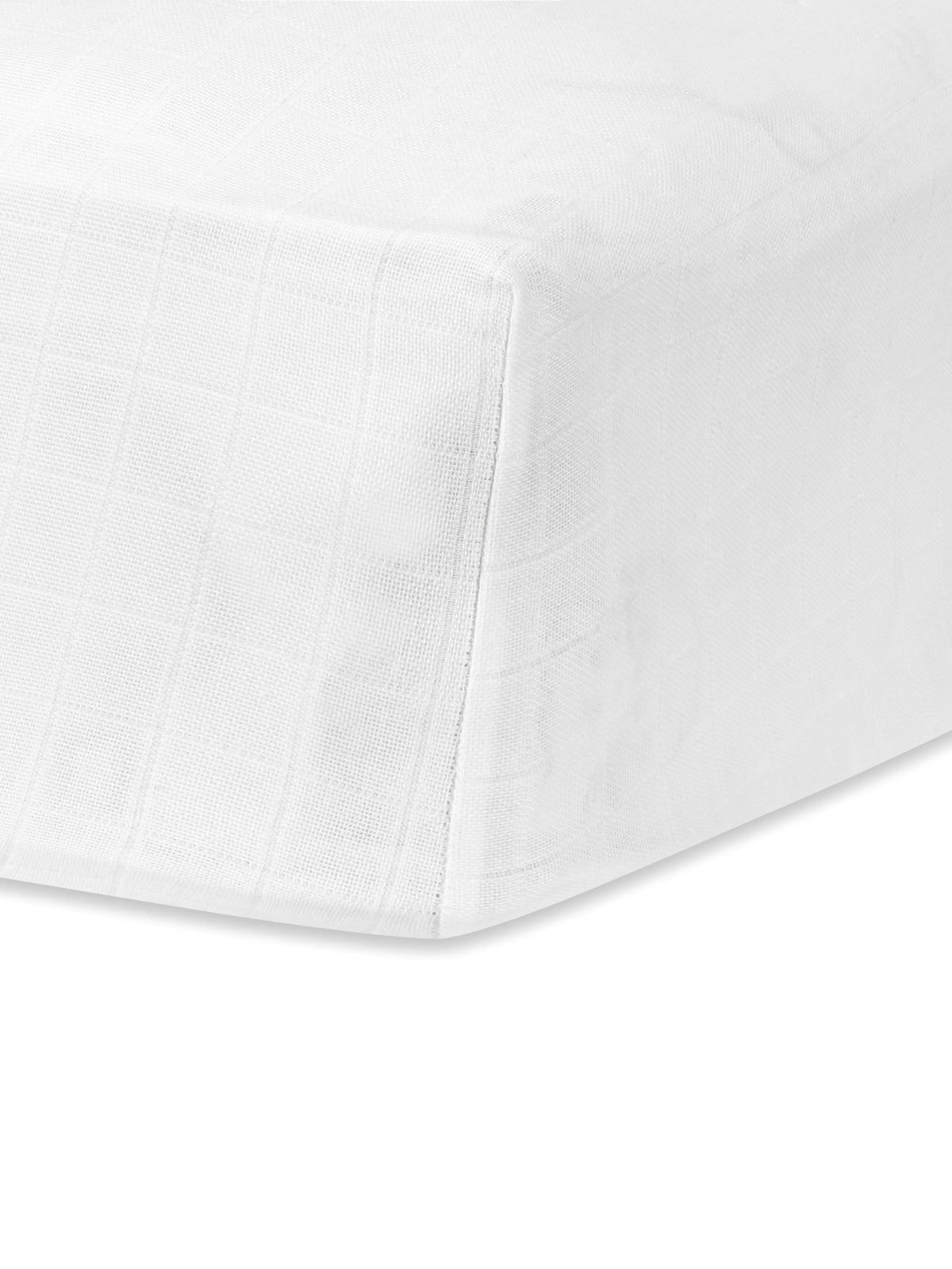 Muslin - Crib Sheet - White