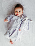 Load image into Gallery viewer, Muslin Side Snap Kimono - Lavender Stars
