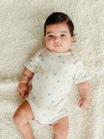 Load image into Gallery viewer, Onesie/Bodysuit - Short Sleeve - Blue Dots
