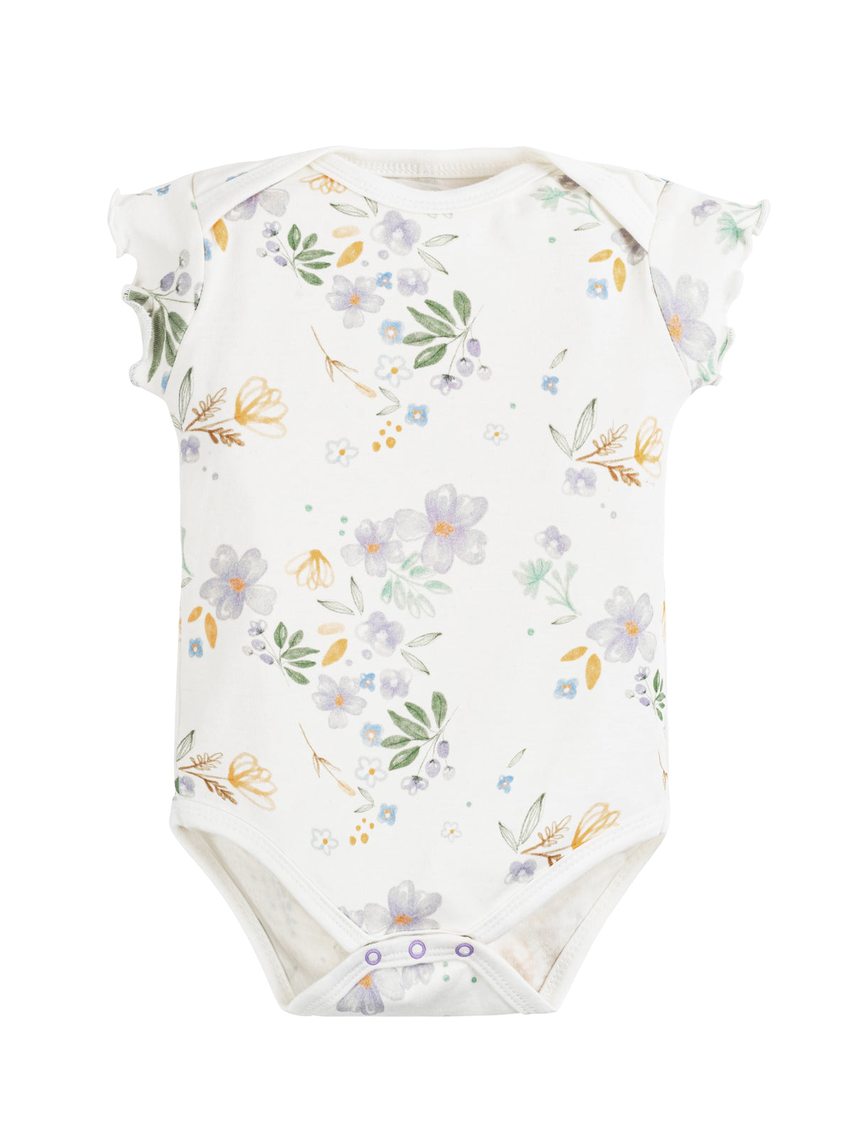 Onesie/Bodysuit - Flutter Sleeves - Modern Daisy