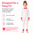 Load image into Gallery viewer, Organic Cotton Toddler Long Johns – Red Hearts
