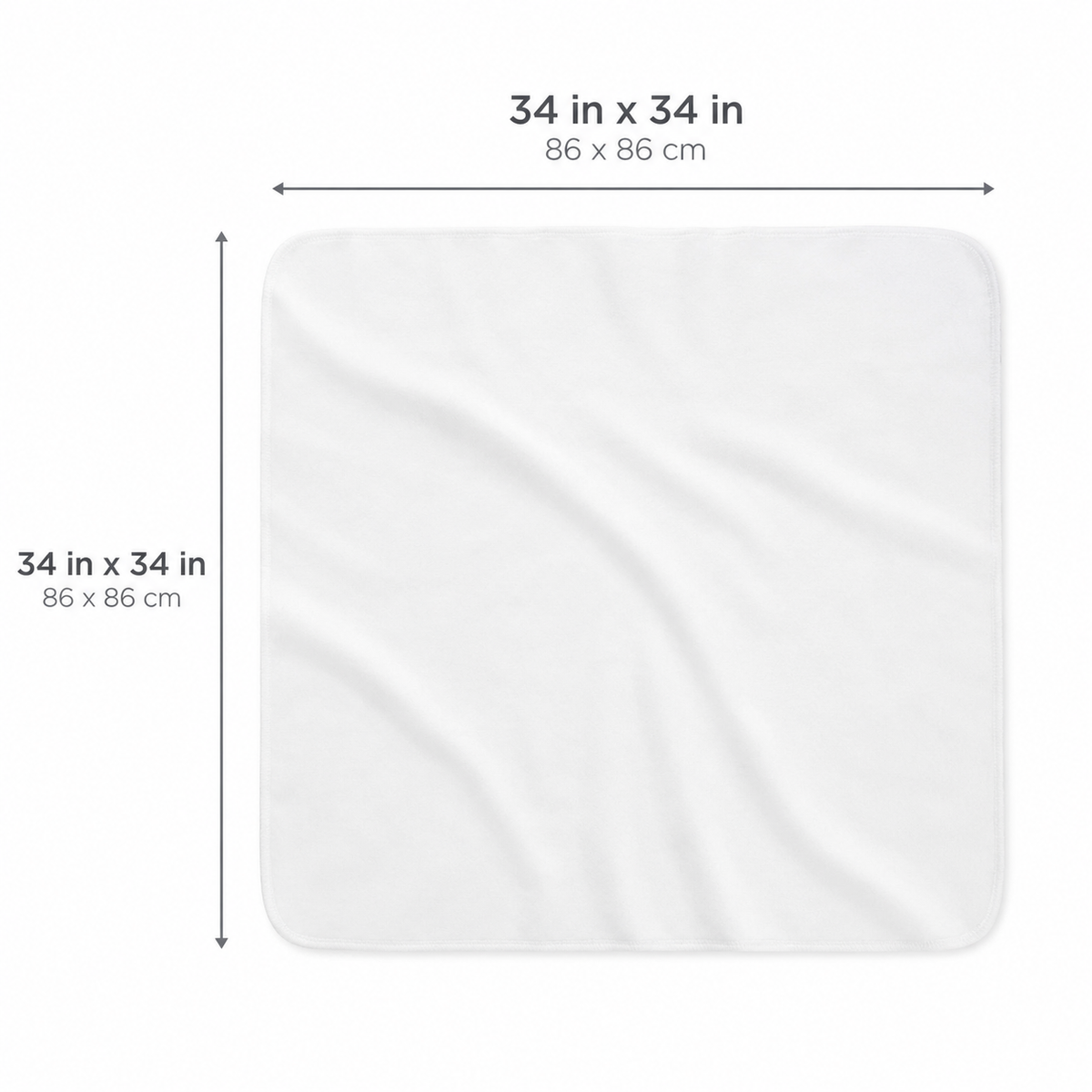 Organic Egyptian Cotton Receiving Blanket – White