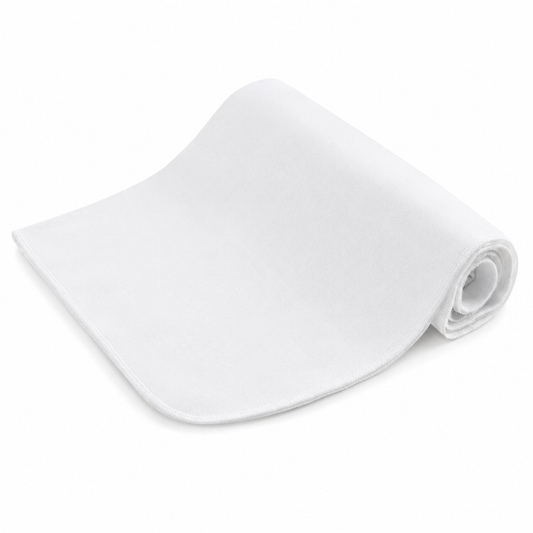 Organic Egyptian Cotton Receiving Blanket – White