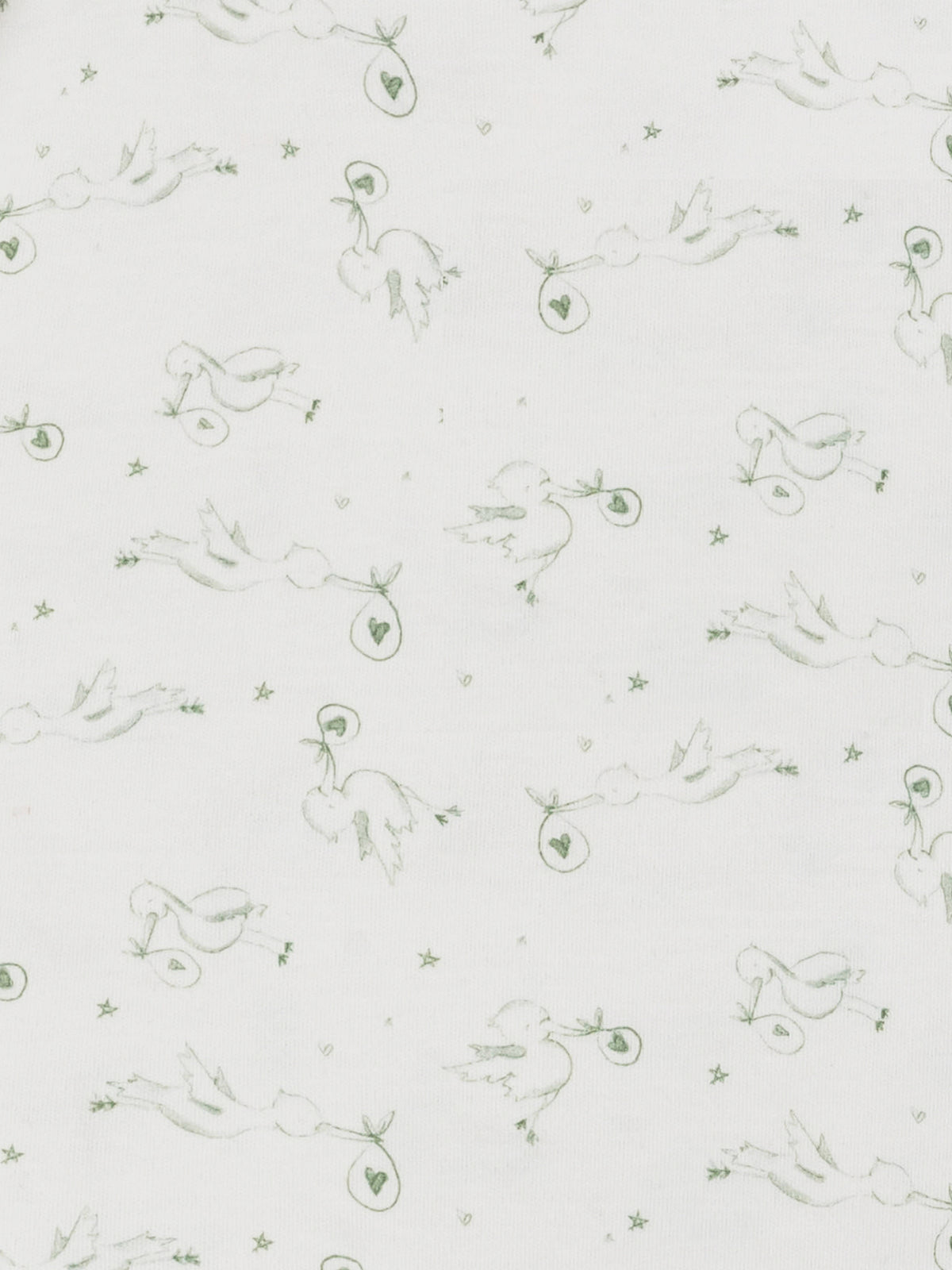 Snap Front Footie - Stork