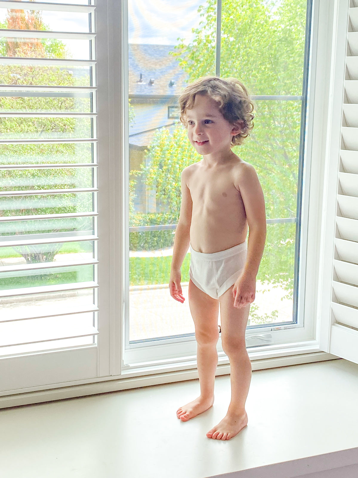 Potty Training Pants - Organic White