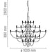 flos 2097/50 sospensione misure