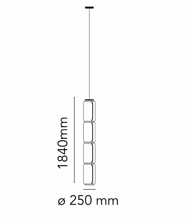 NOCTAMBULE SUSPENSION 4 LOW CYLINDER