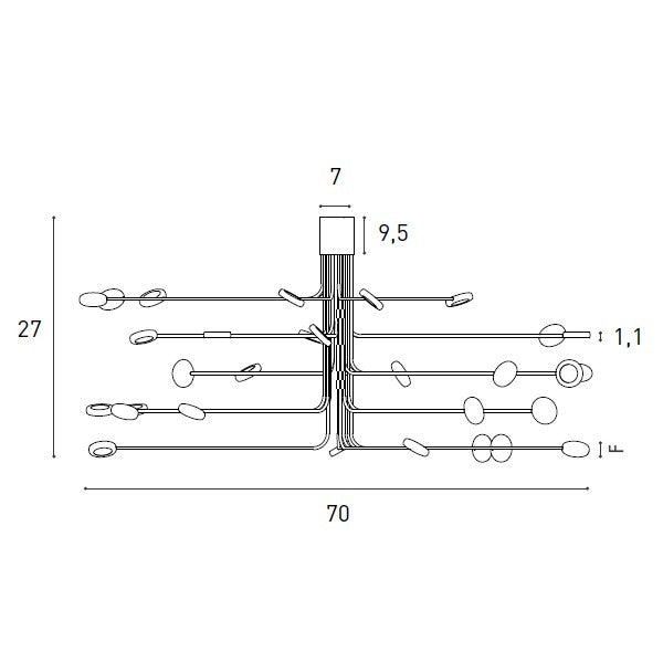 Arbor Plafoniera misure 1