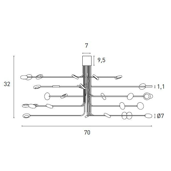 Arbor Plafoniera misure 2
