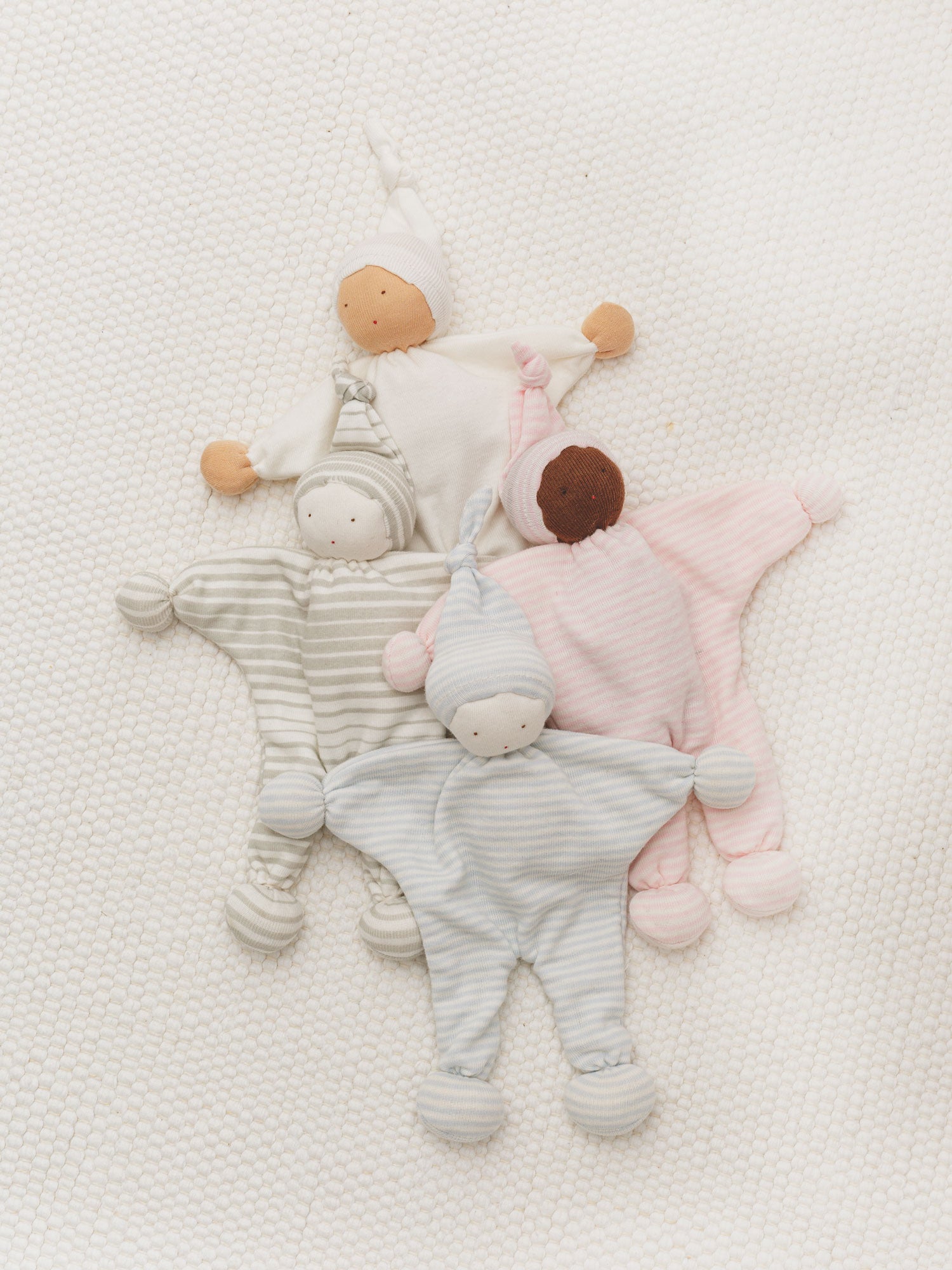 Baby Buddy Lovey - Gray Ombre Stripe