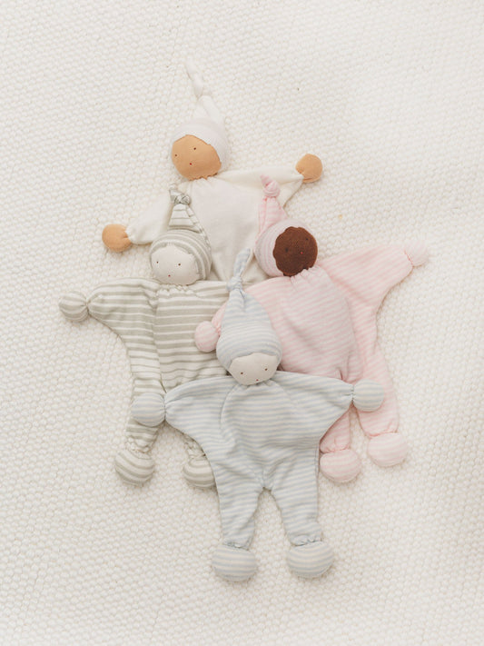 Baby Buddy Lovey - Gray Ombre Stripe