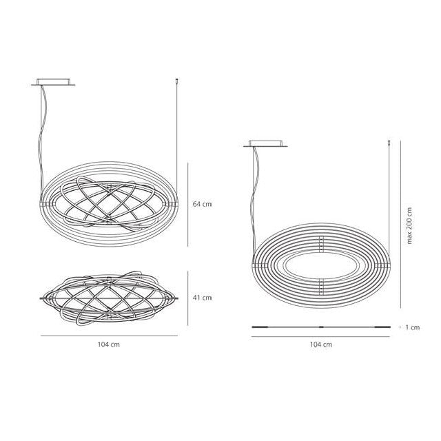 artemide Copernico Sospensione misure