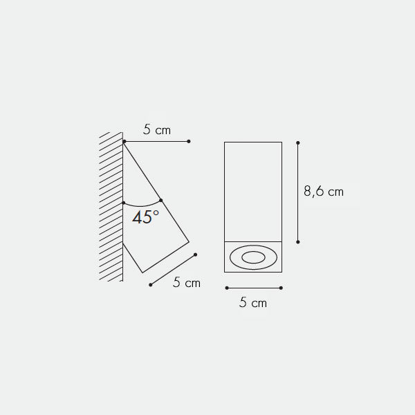 Da Do 1.45 Faretto Parete/Soffitto