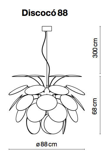 Discocó Sospensione Ø88cm