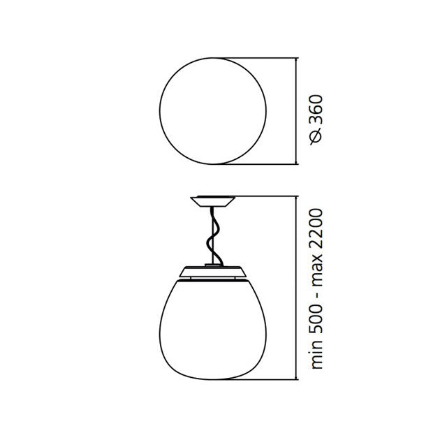artemide empatia 36 sospensione mis