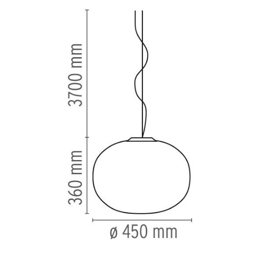 flos GLO-BALL S2 sospensione misure