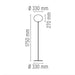 FLOS GLO-BALL F2 terra misure