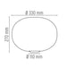 FLOS GLO-BALL BASIC 1 tavolo misure