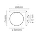 flos IC Lights C/W 1 Parete/Soffitto misure