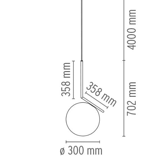 flos IC Lights S2 Sospensione misure