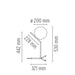 Flos IC lights T1 HIGH Tavolo misure
