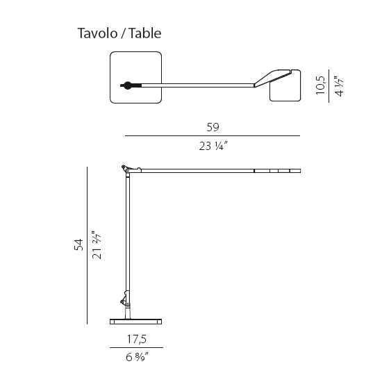 panzeri Jackie Tavolo misure tavolo