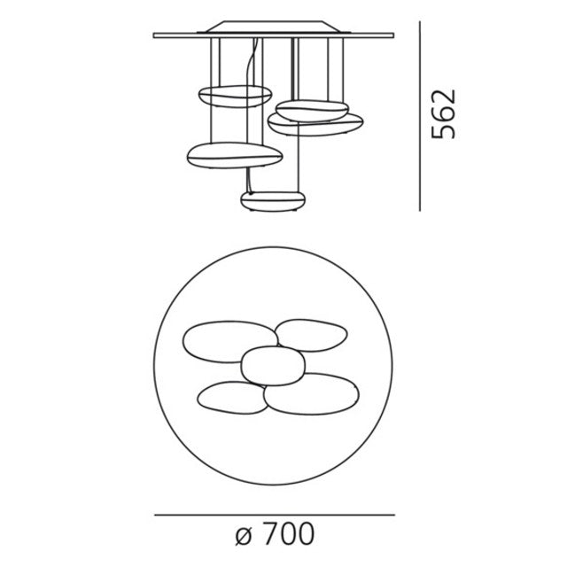 Mercury Mini Soffitto