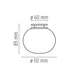 FLOS MINI GLO-BALL C/W MIRROR parete/soffitto misure