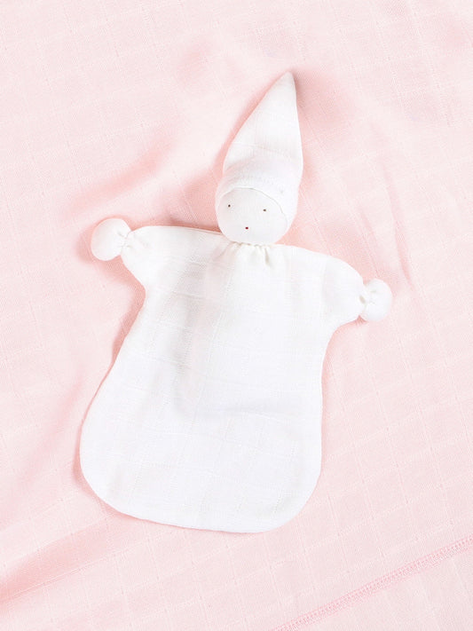 Muslin Sleeping Lovey - Organic White