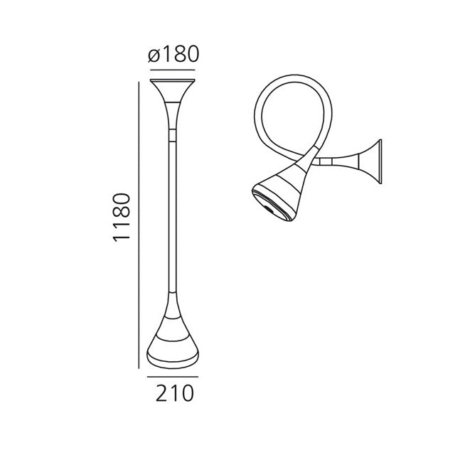 Pipe Led Parete/Soffitto