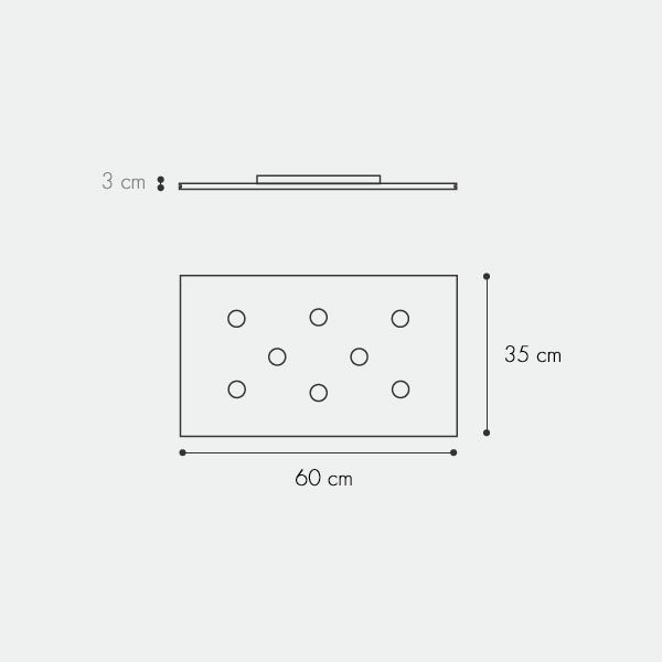 icone di luce Pop Soffitto misure 2