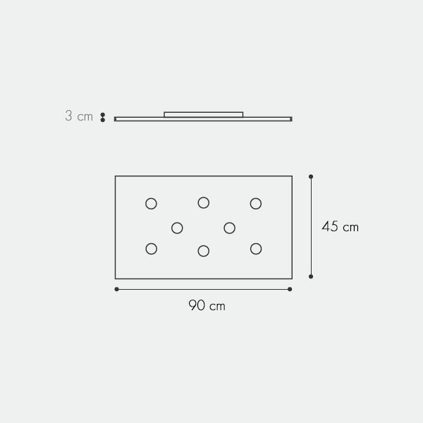 icone di luce Pop Soffitto misure 3