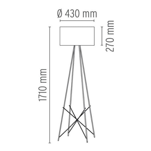flos RAY F2 terra misure