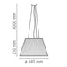 flos Romeo Moon Sospensione misure 1