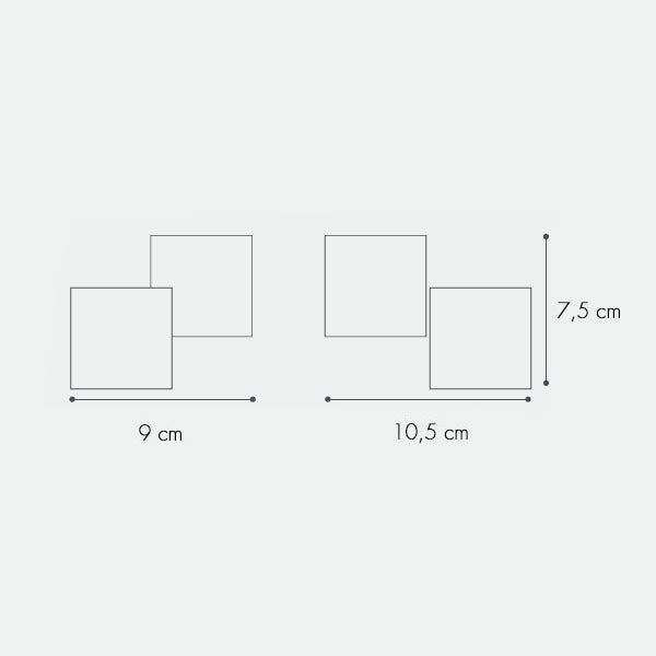 Rubic 1 Faretto Soffitto/Parete