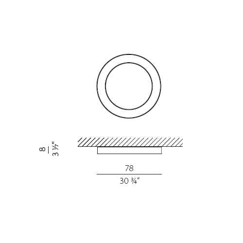 Silver Ring 80 Parete/Soffitto
