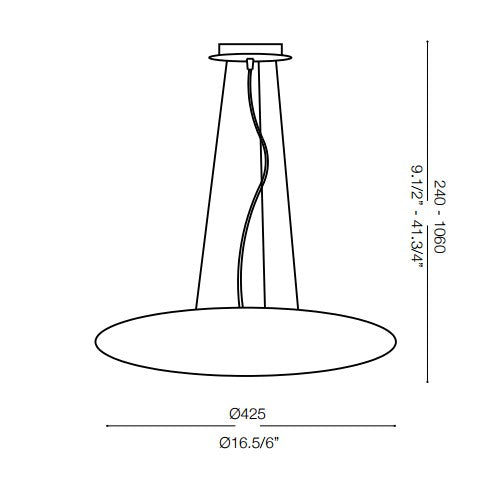 ideal lux Smarties Bianco Sospensione misure 1