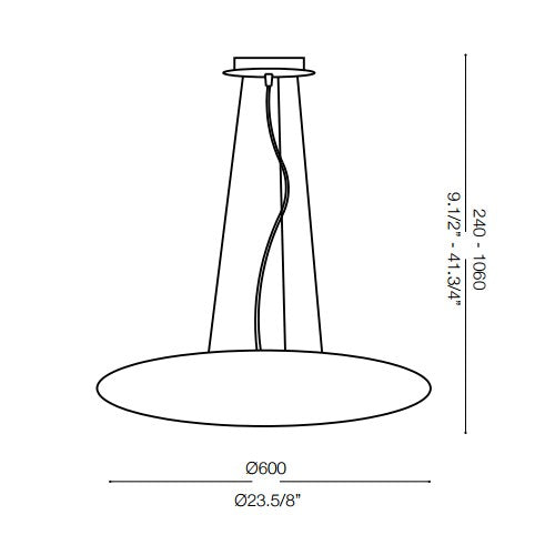 ideal lux Smarties Bianco Sospensione misure 3