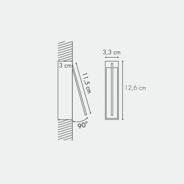 icone di luce Spillo 1 i Parete/Soffitto misure 1