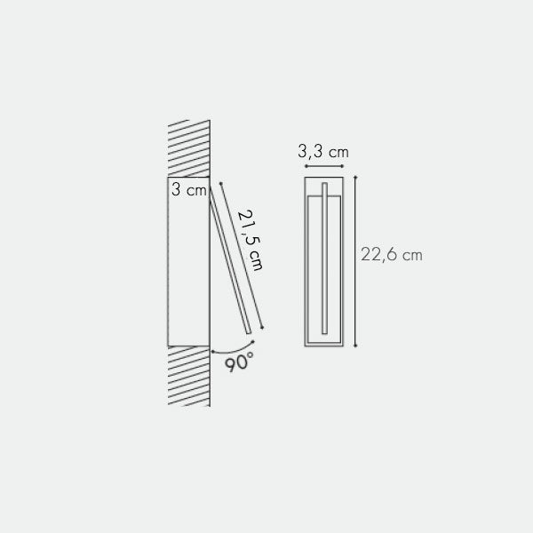 icone di luce Spillo 1 i Parete/Soffitto misure 2