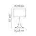 flos Spun Light T1 Tavolo misure