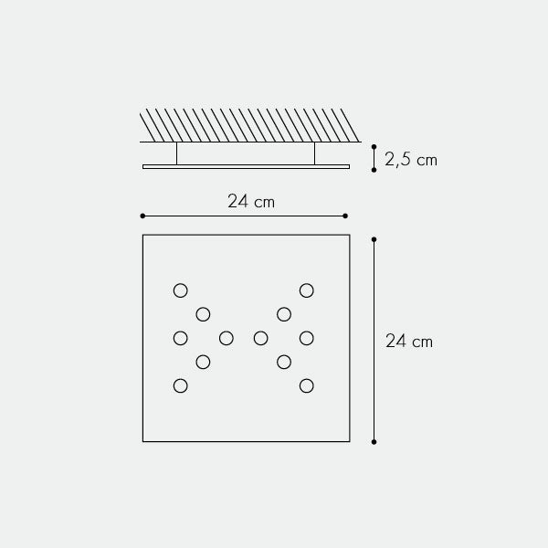 icone di luce Swing Soffitto misure 3